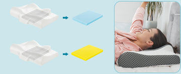 Elviros 2-in-1 Contour Orthopedic Support Pillows