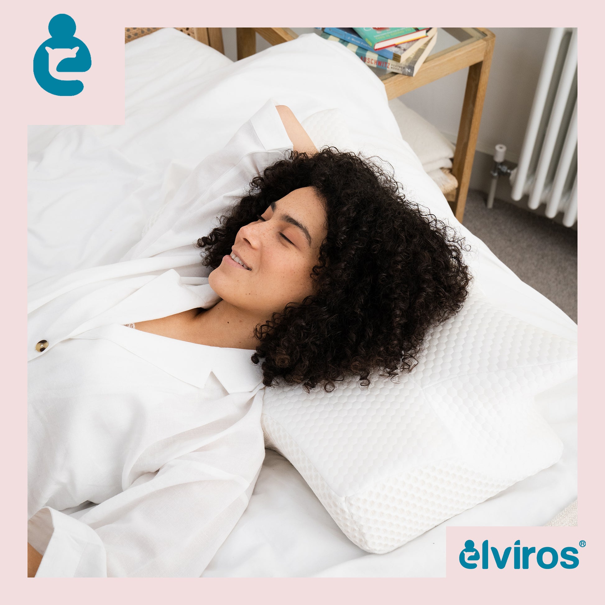 Elviros Side Sleepers Deep Sleep Cervical Memory Foam Pillow