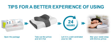 Elviros 2-in-1 Contour Orthopedic Support Pillows
