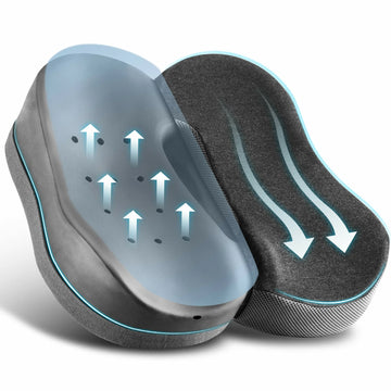 Elviros Chair Cushions, Adjustable Memory Foam Seat Cushion for Coccyx