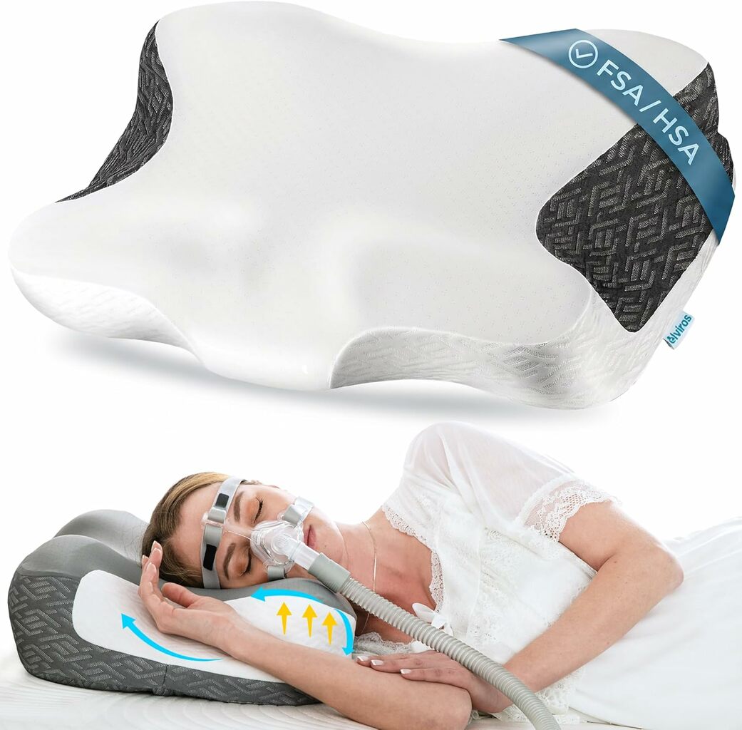 Different sleep positions with CPAP support
