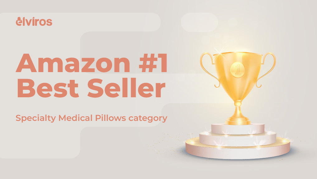 Elviros Cervical Pillow Topped Amazon's Specialty Medical Pillows as #1 Best Seller
