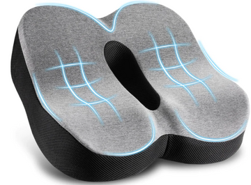 Picture shows the curved fit of the Elviros pillow to the body