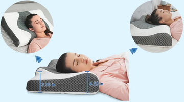 2 in 1 Adjustable Cervical Pillow for Stomach Sleepers: Optimal Comfort and Support