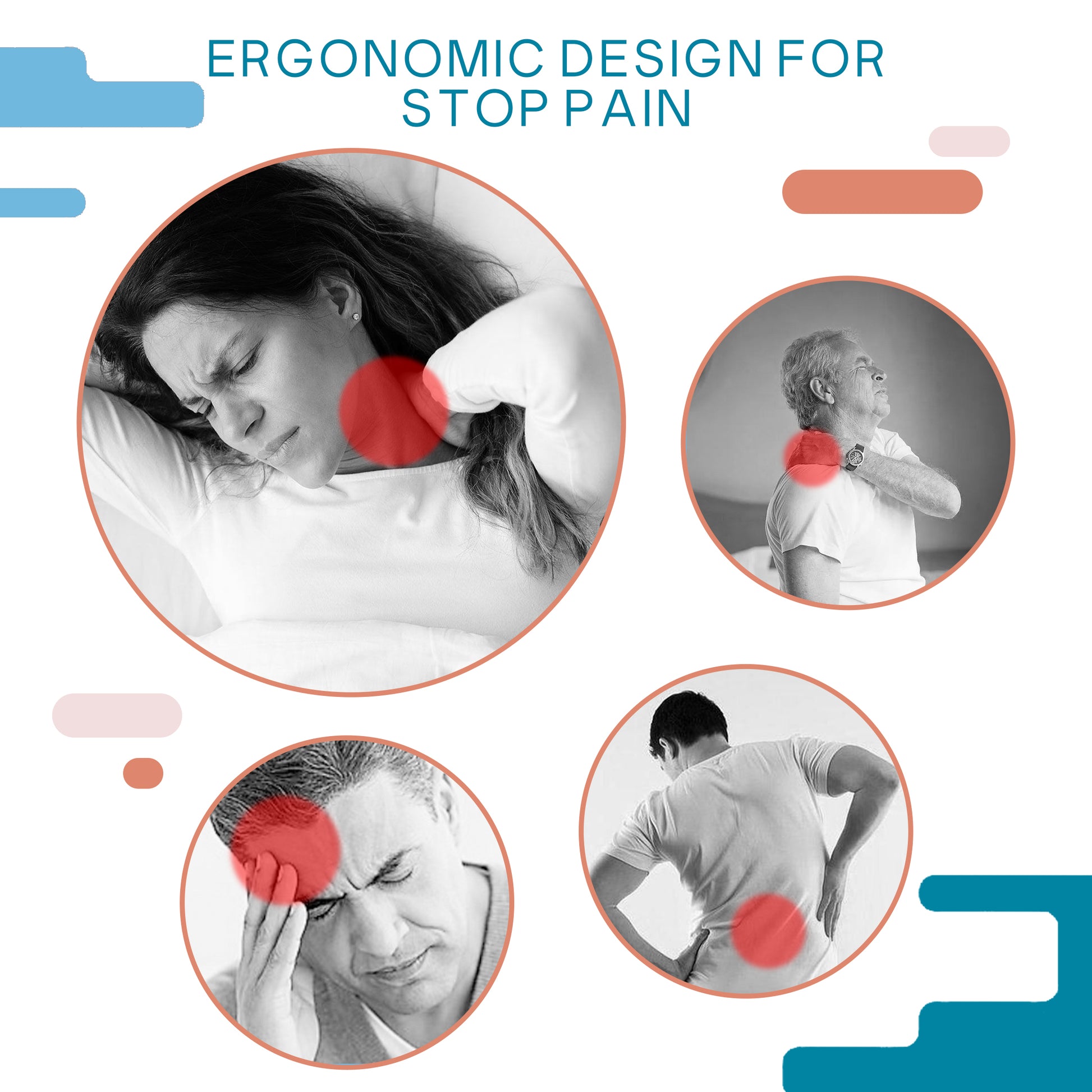 Elviros Side Sleepers Deep Sleep Cervical Memory Foam Pillow