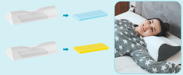 Elviros 2-in-1 Adjustable Contour Neck Pillow