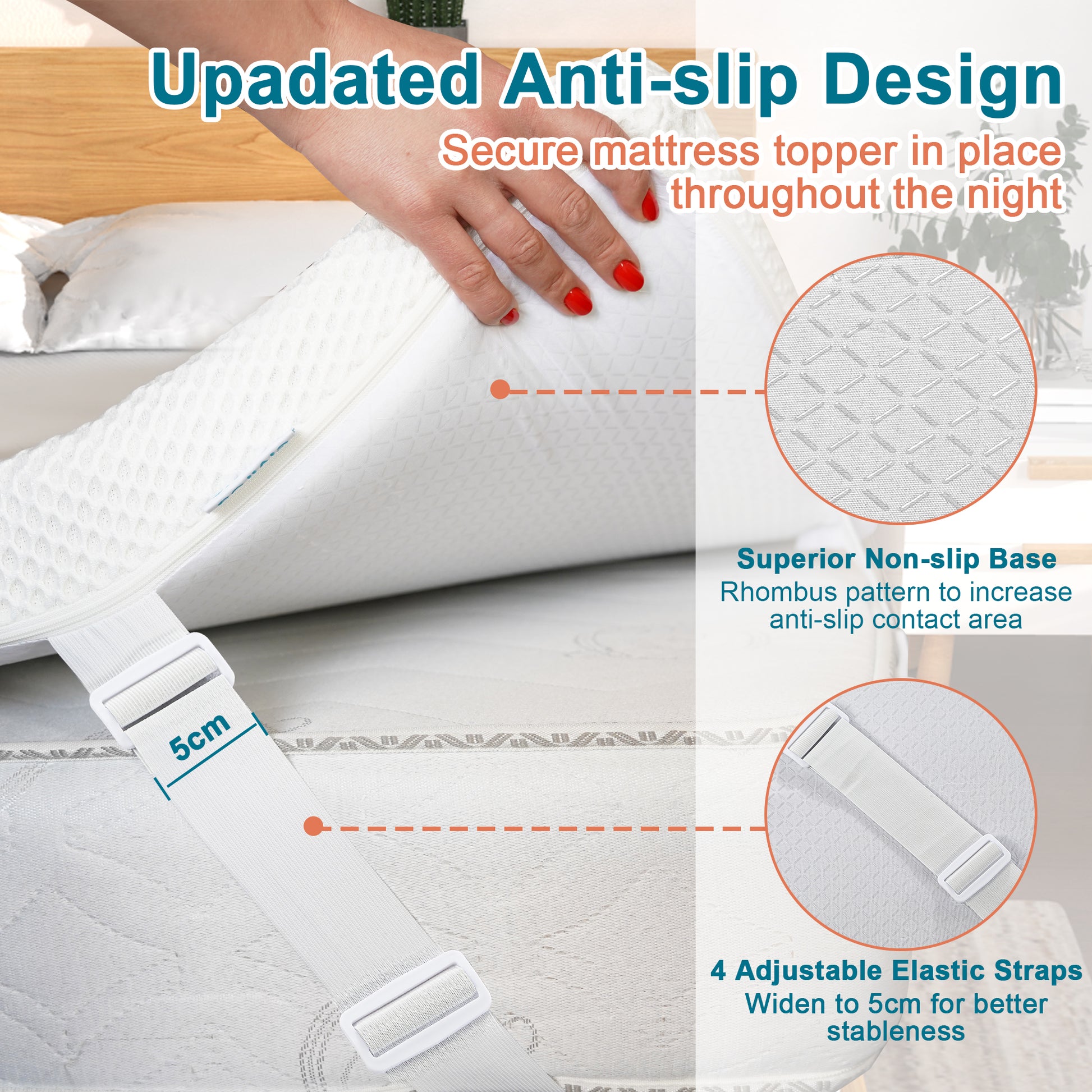 Anti Slip Mattress Pad