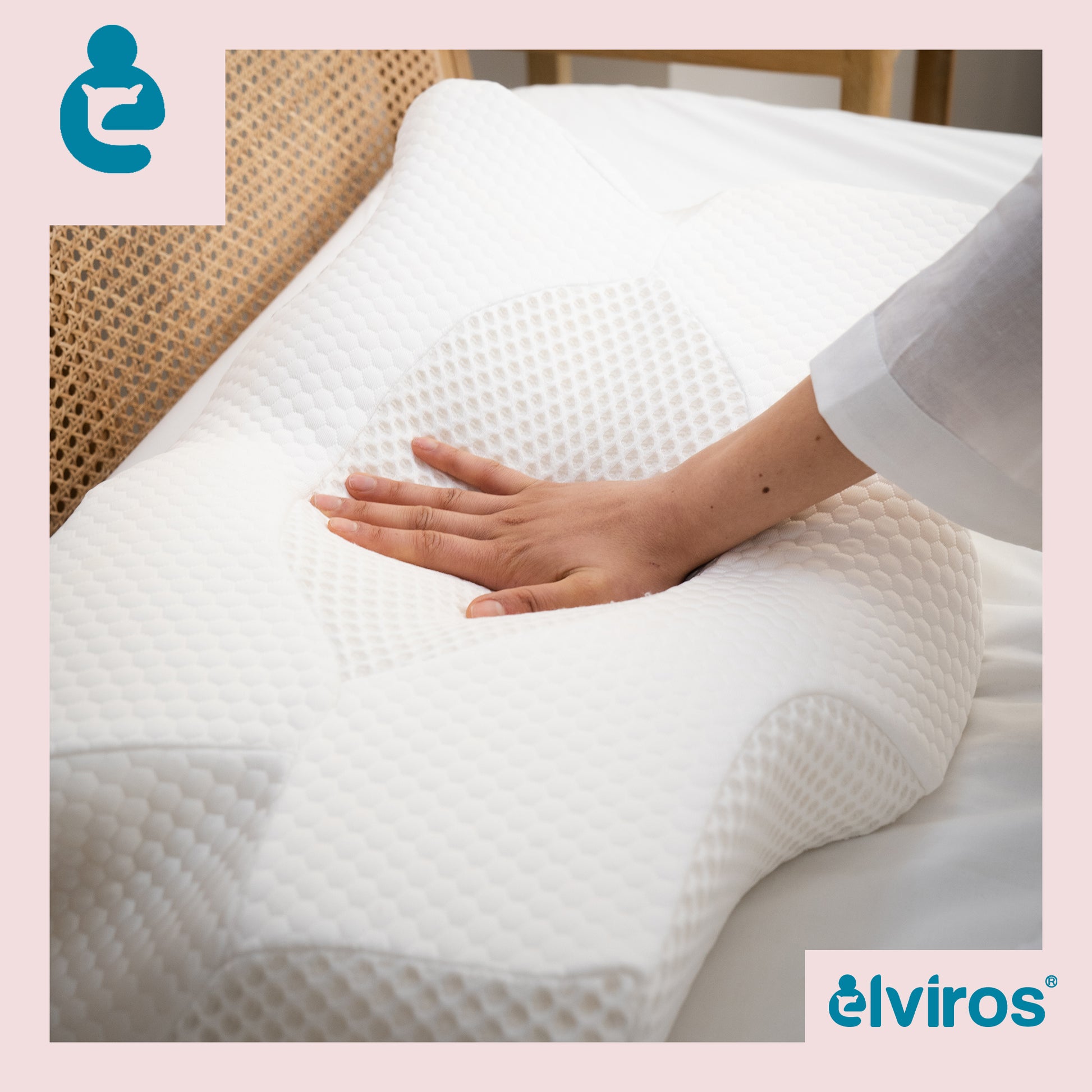 Elviros Side Sleepers Deep Sleep Cervical Memory Foam Pillow