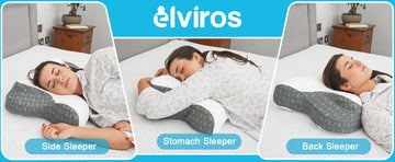 Elviros Cervical Memory Foam Pillow for Pain Relief