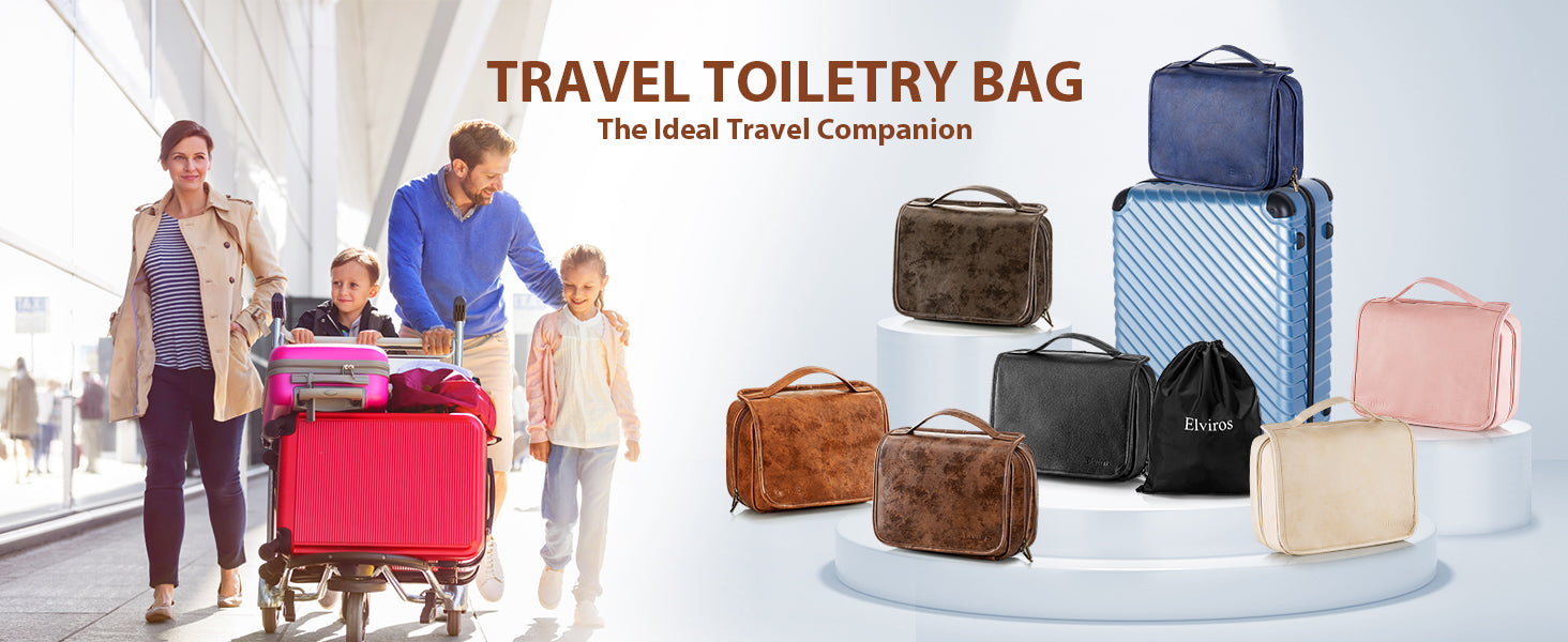 Elviros Toiletry Bag ,Perfect Partner for Travel