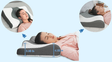 Elviros 2-in-1 Contour Orthopedic Support Pillows