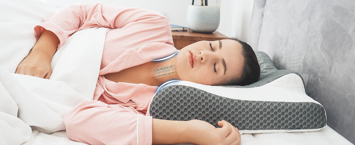 Elviros 2-in-1 Contour Orthopedic Support Pillows
