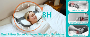 Elviros Adjustable Orthopedic Contour Memory Foam Pillow