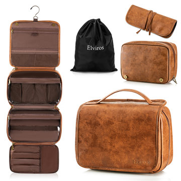 Elviros Toiletry Bag 3 in 1 Multifunctional Makeup Cosmetic Case