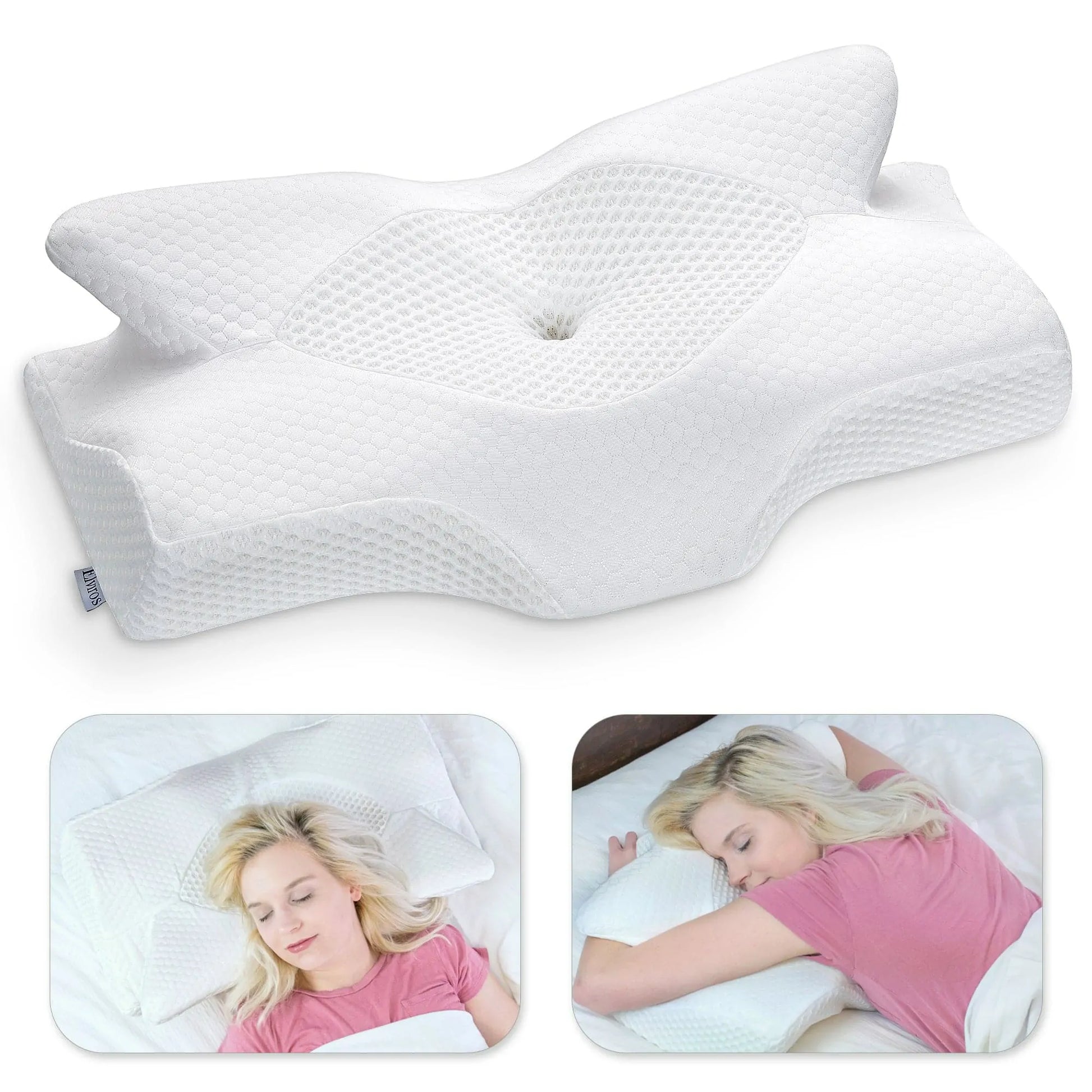 DONAMA Cervical Pillow for Neck Pain Relief,Memory Foam Pillow