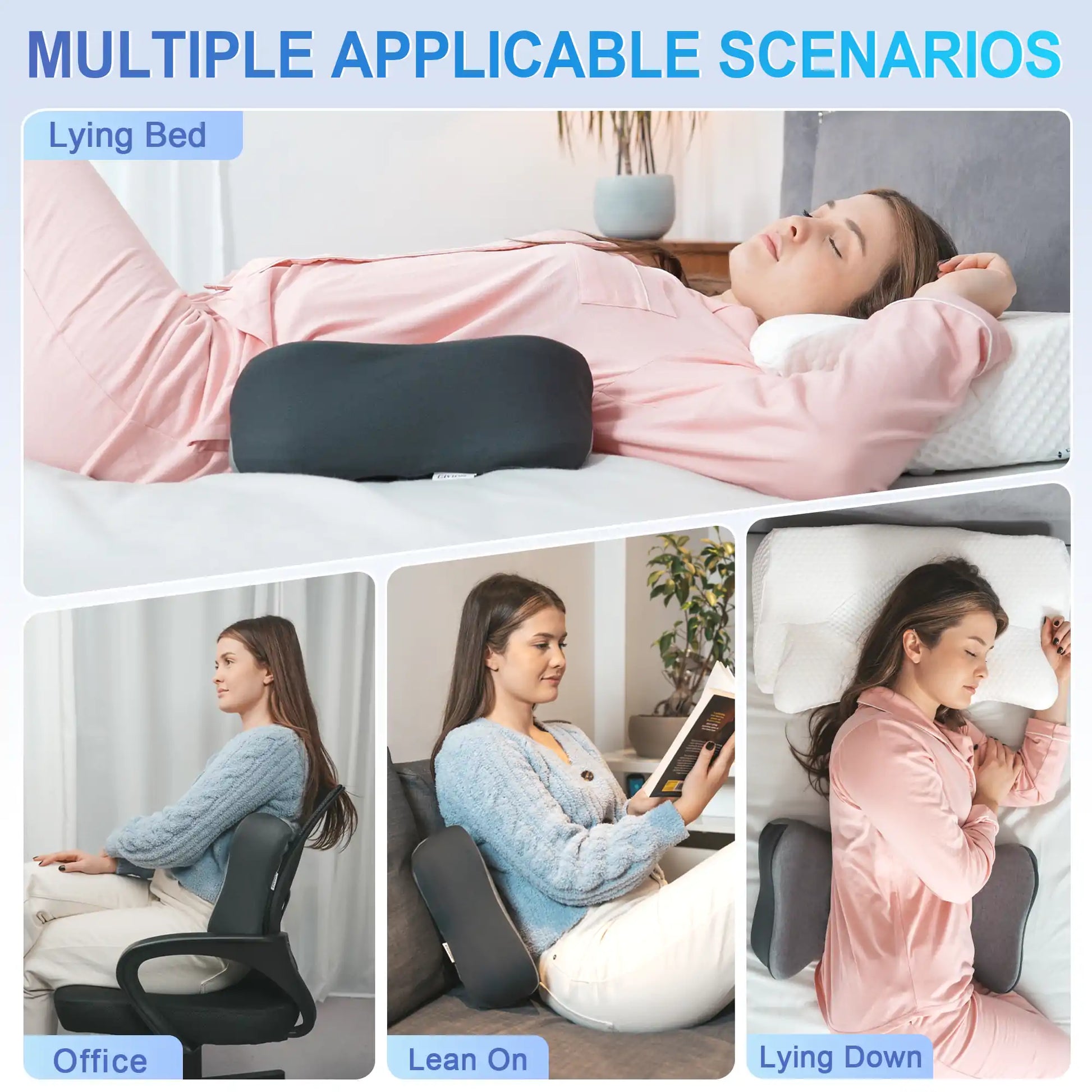 Lumbar Pillow for Sleeping, Lumbar Support Pillow for Bed, for Lower Back  Pain W