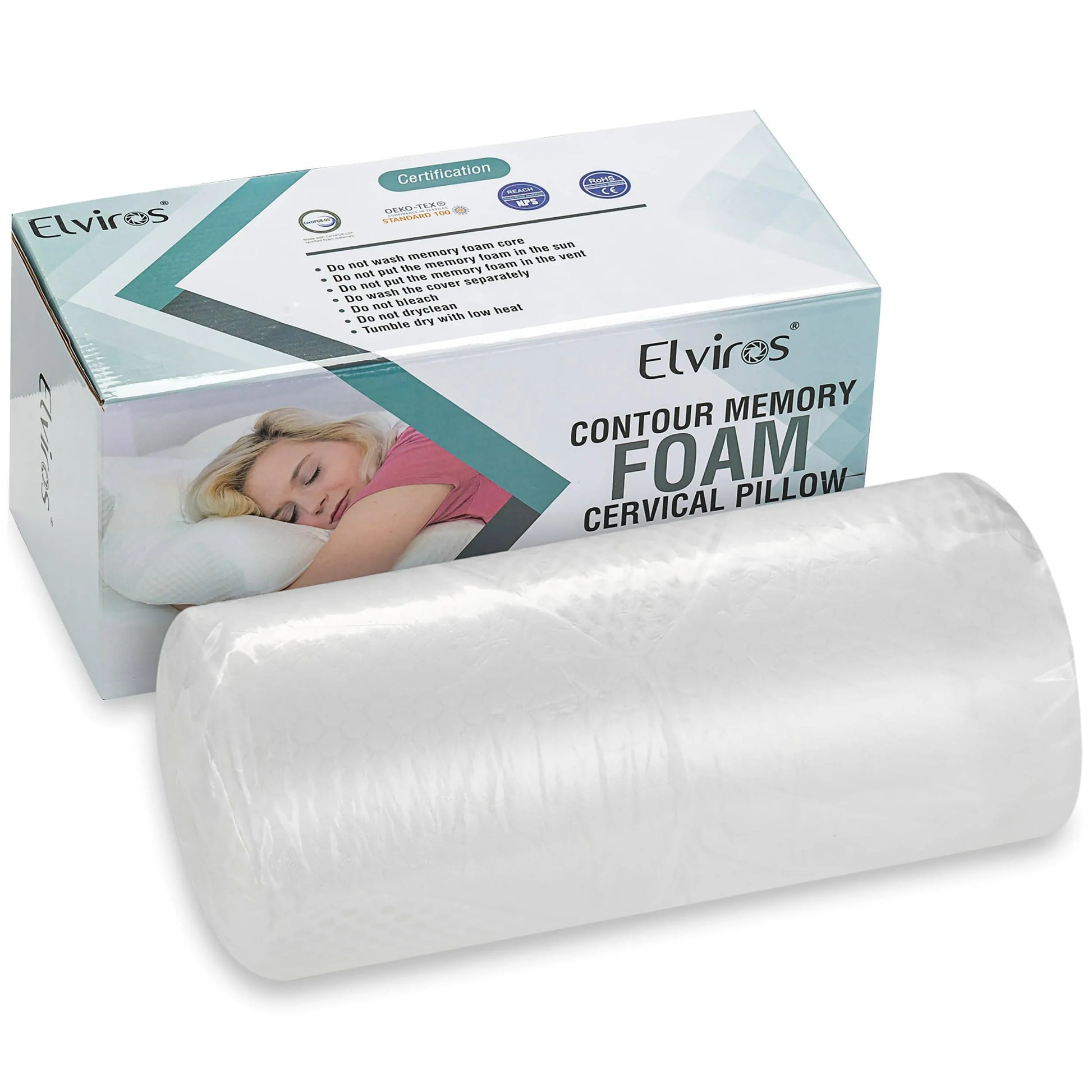 Elviros Memory Foam Cervical Pillow