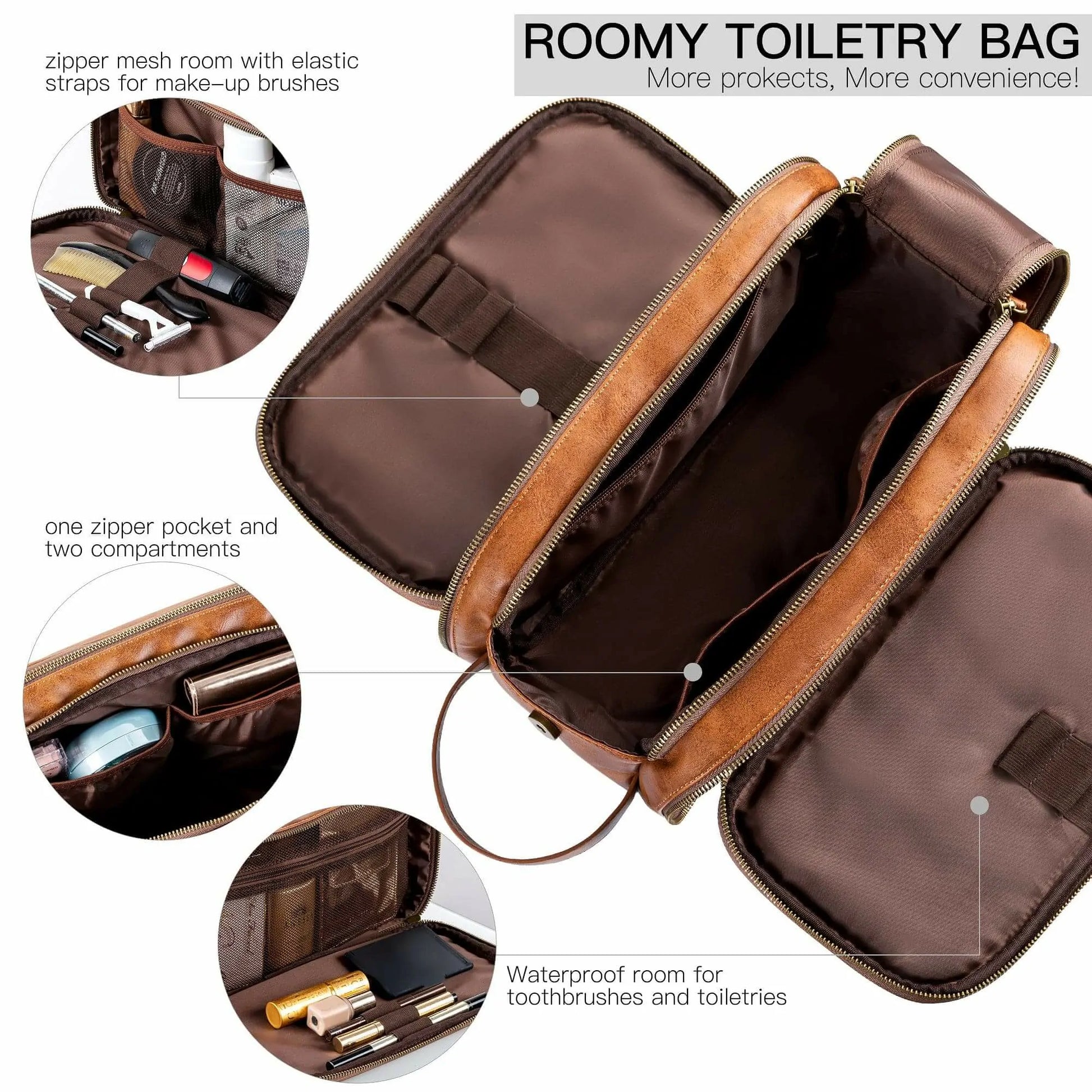 Elviros Toiletry Bag, Perfect Partner For Travel